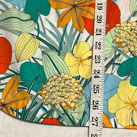 Talbots Petite Non-Iron Sleeveless Floral Print Top Women’s XLP White Multicolor - Picture 6 of 7